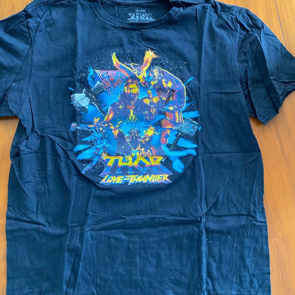 Marvel Black Short Sleeve Tee with Vibrant Graphic